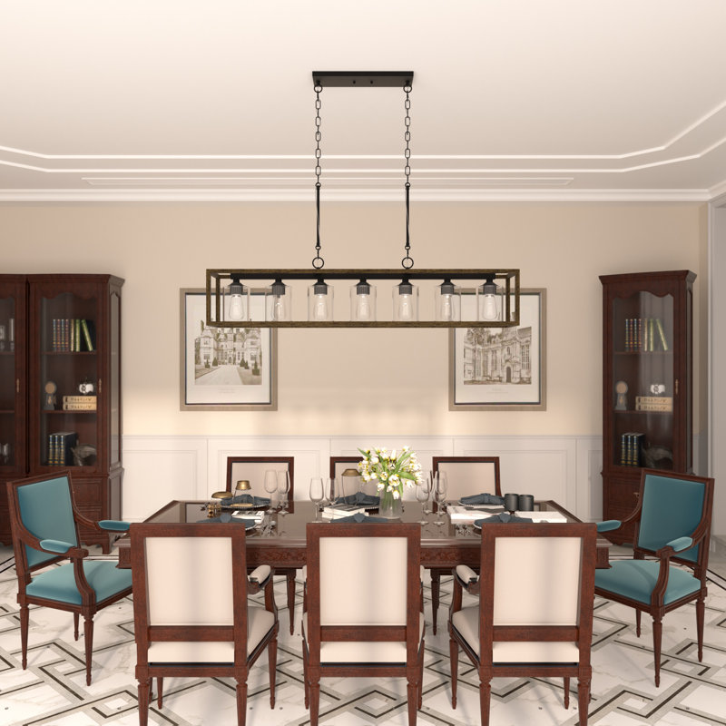 Steelside™ Elutheria 7 - Light Dimmable Kitchen Island